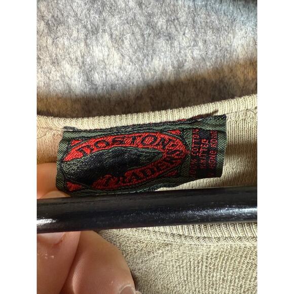 Camel Cigarettes Vintage Boston Traders Long Sleeve Tan Sweater - M/L - Picture 5 of 8